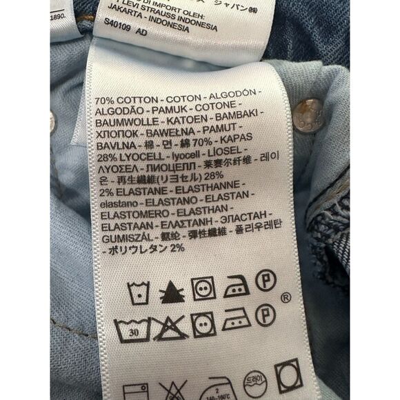 Levi's Men's Classic Slim Straight 513 Blue Jeans Size 32X31 - Picture 5 of 5